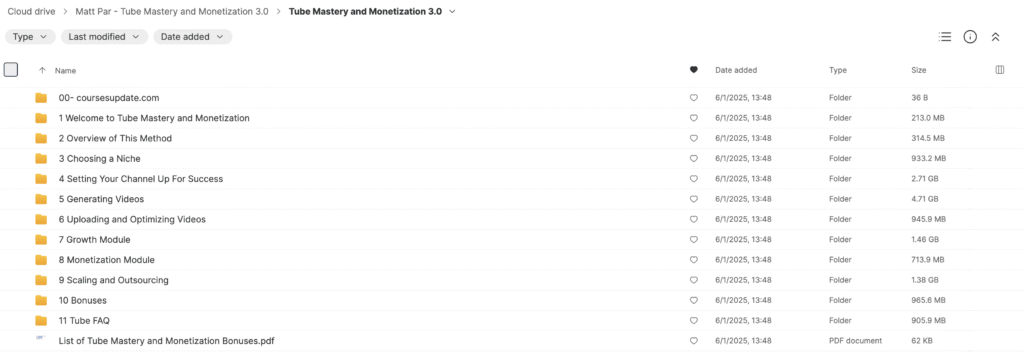 Matt Par – Tube Mastery and Monetization 3.0
