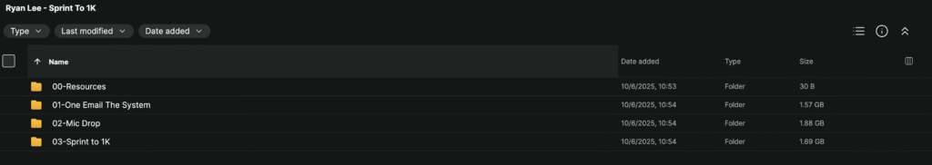 Ryan Lee – Sprint To 1K