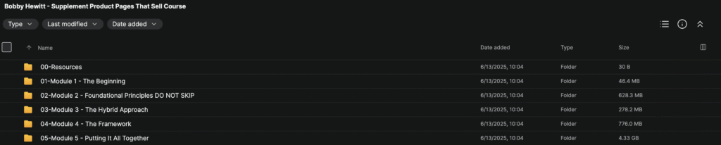 Bobby Hewitt – Supplement Product Pages That Sell Course