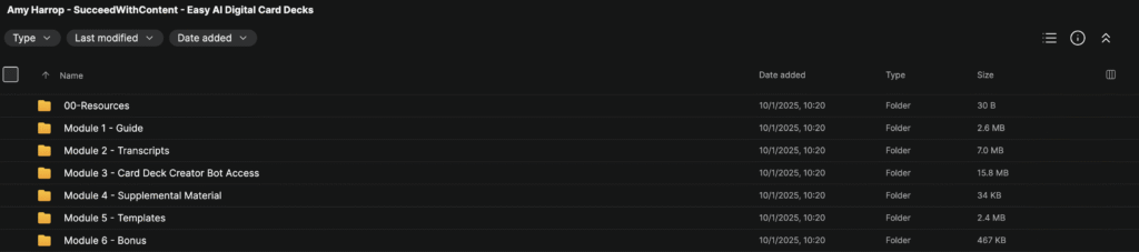 Amy Harrop – SucceedWithContent – Easy AI Digital Card Decks